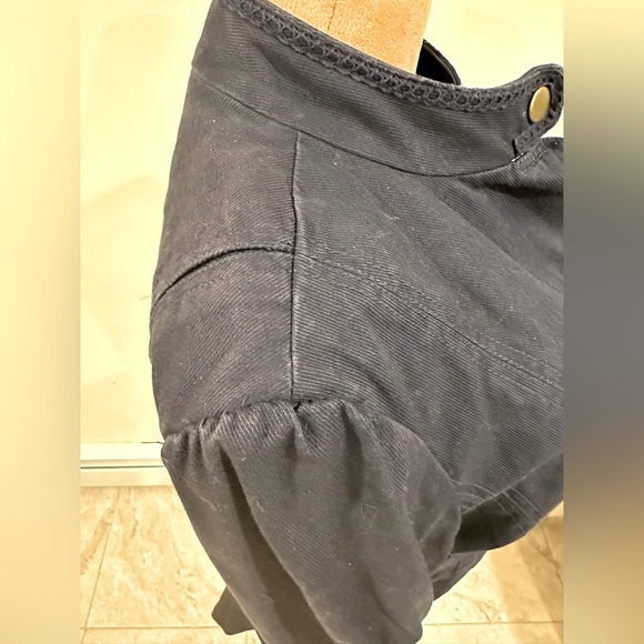 Tommy Hilfiger Blue Jean Military Jacket Brass 6 Buttons Sz XL/XG Extra Large. - Picture 5 of 16